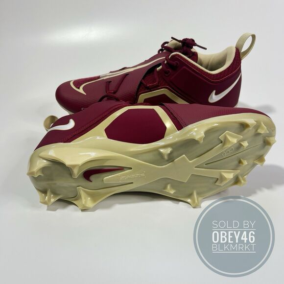 Nike Alpha Menace Pro 3 Florida State Football Cleats FSU FJ6126-600 Men 15 Wide main image 4